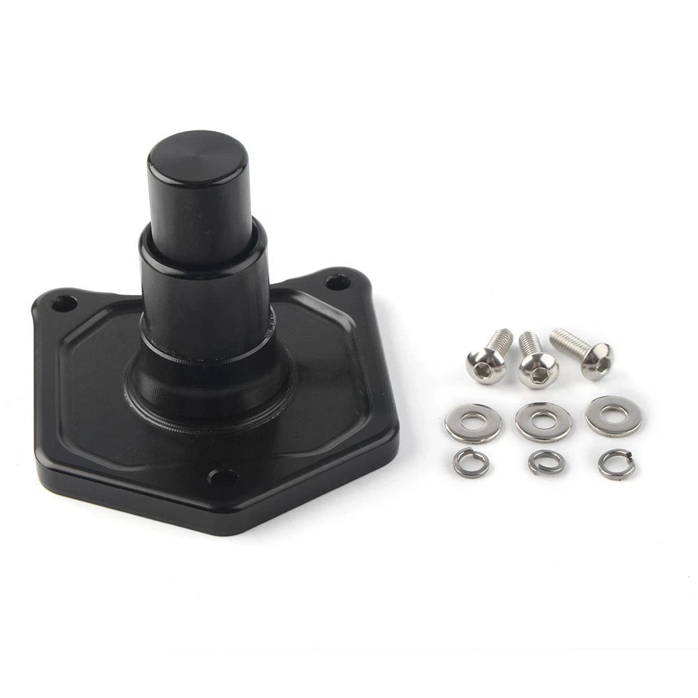 Black Solenoid Cover Starter Push Button for Harley Sportster, Dyna