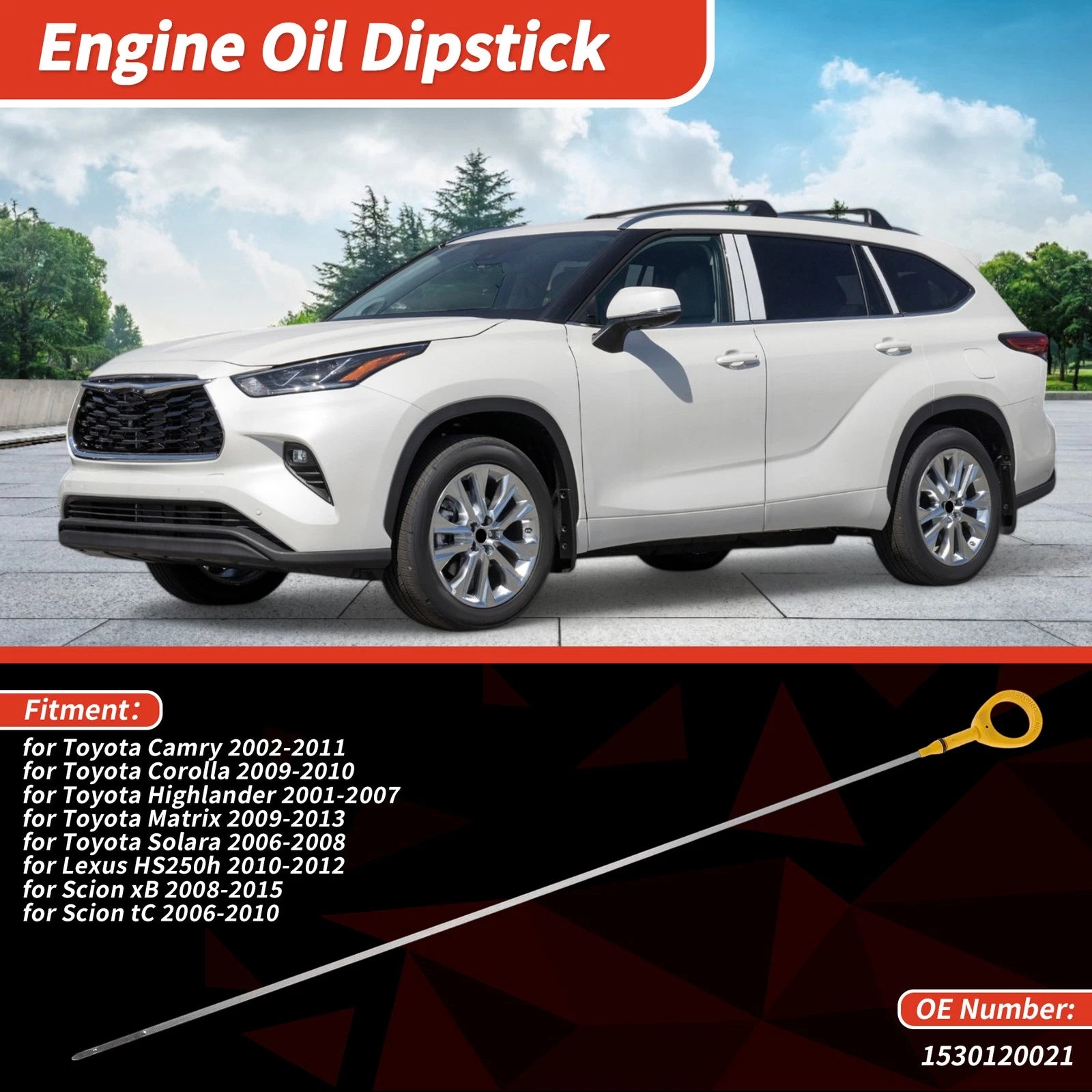 Oil Dipstick Replacement for Toyota Camry 2002–2011