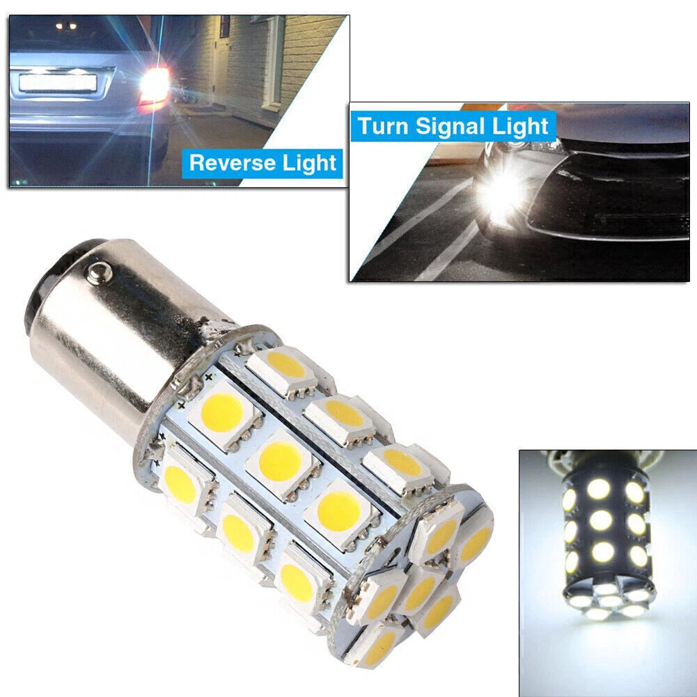 27-SMD BA15D AC/DC 24V White LED Bulbs for Marine Boat Interior