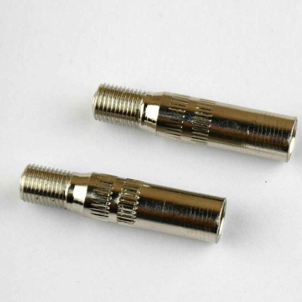 2X Chrome Valve Cap Stem Extensions for Universal Fit (Waterproof)