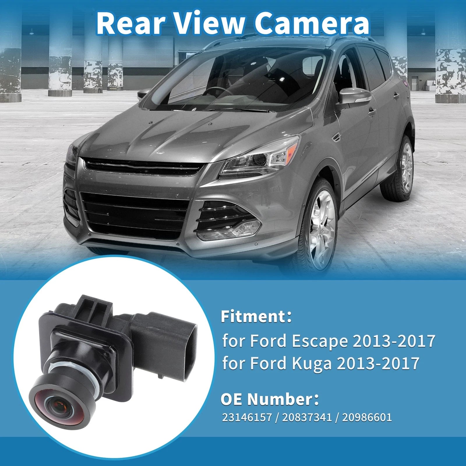 Rear View Backup Camera for Ford Escape Kuga (2013–2017) EV4T Replacement