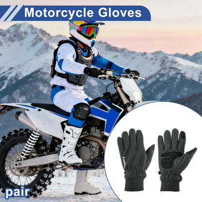Men's Full Finger Fold-back Cycling Gloves for Mountain Biking Gray (No Fit Year)