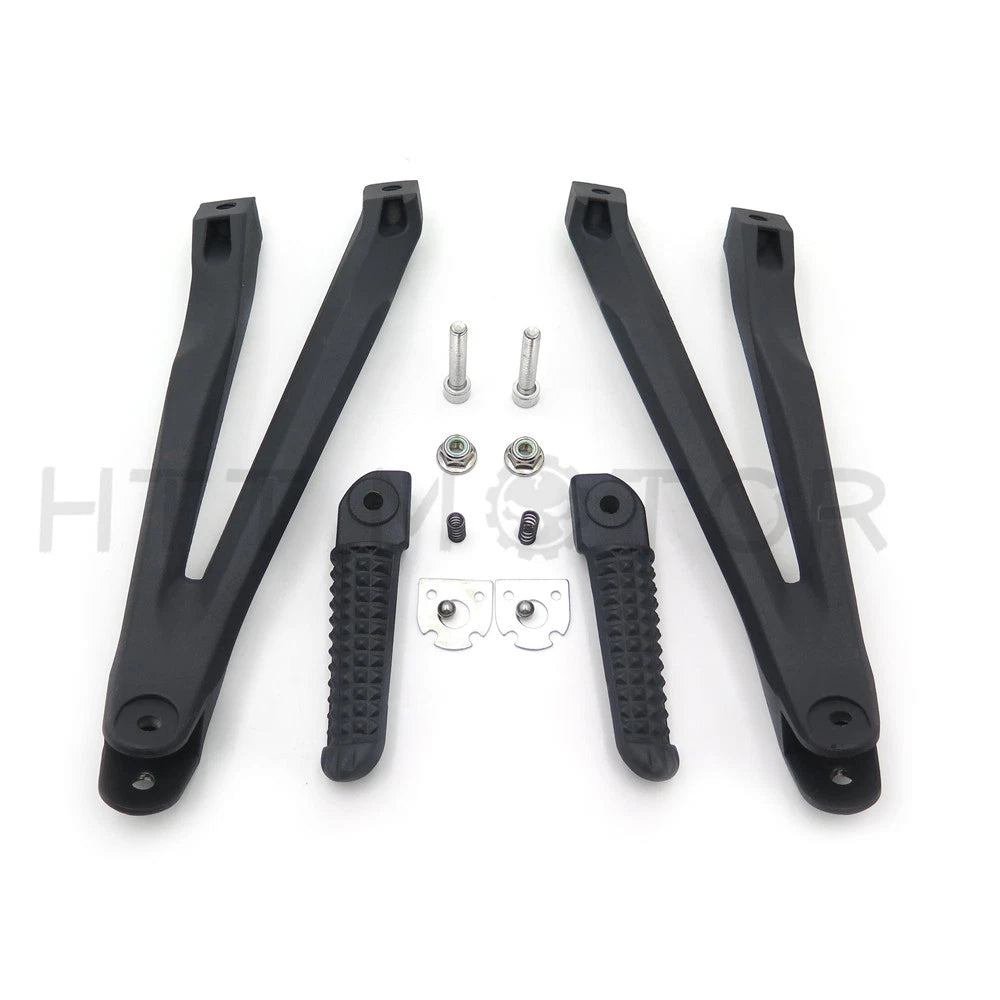 Black Rear Passenger Foot Peg Footrest & Bracket for Yamaha YZF R1 (2004–2008)
