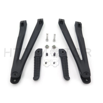 Black Rear Passenger Foot Peg Footrest & Bracket for Yamaha YZF R1 (2004–2008)