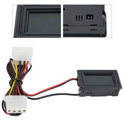 Waterproof Temperature Display Meter for Car Motorcycle (9-12V)