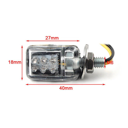 Chrome Motorcycle Turn Signal Indicator Light Blinker Lamp Universal