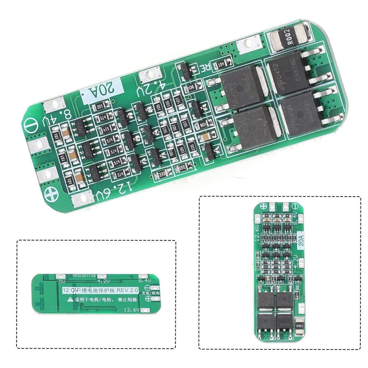 Battery Protection Board for Various Applications (1 Pcs, 59x20x3.4mm)