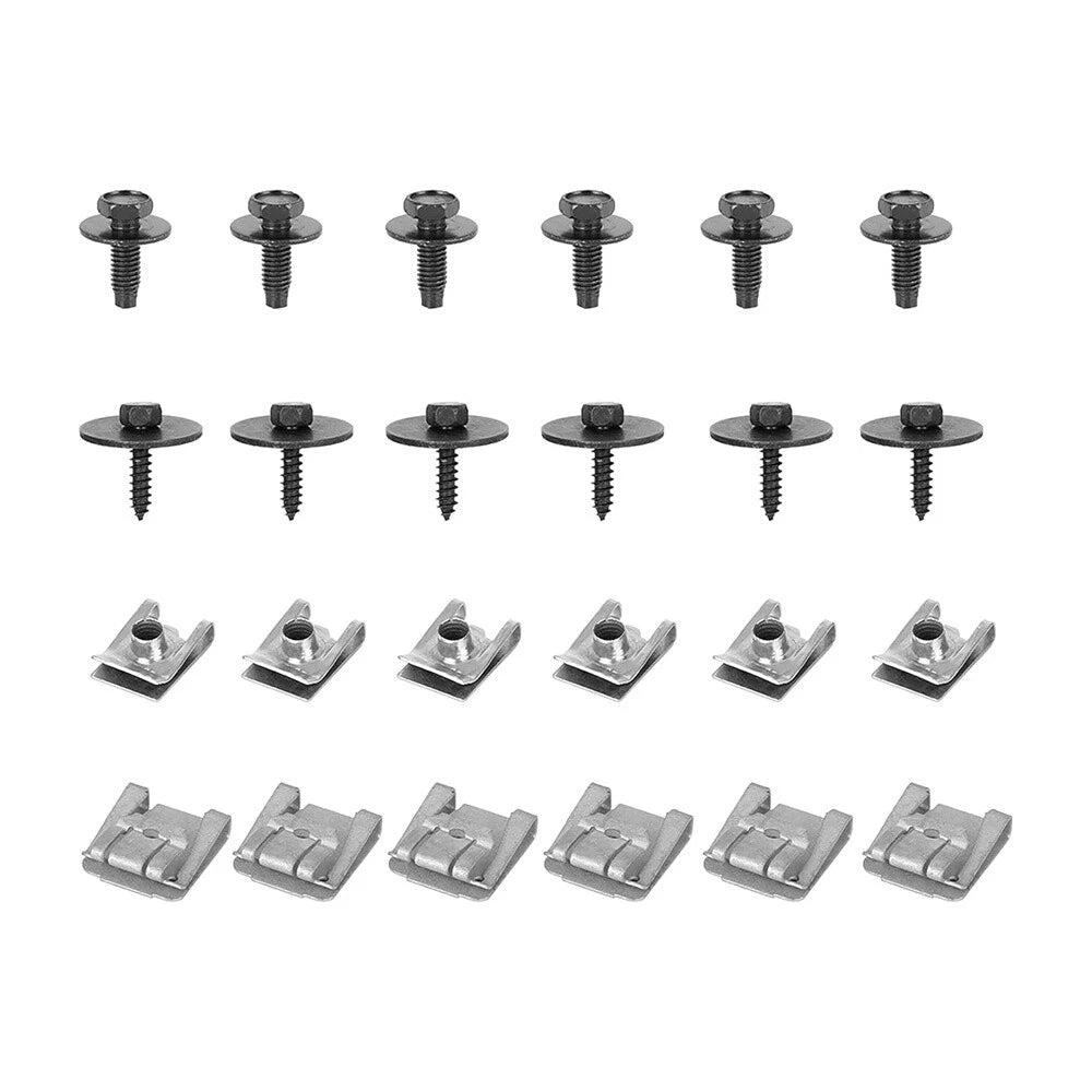 24X Under Engine Cover Undertray Fitting Clips for Mercedes Benz C E Class