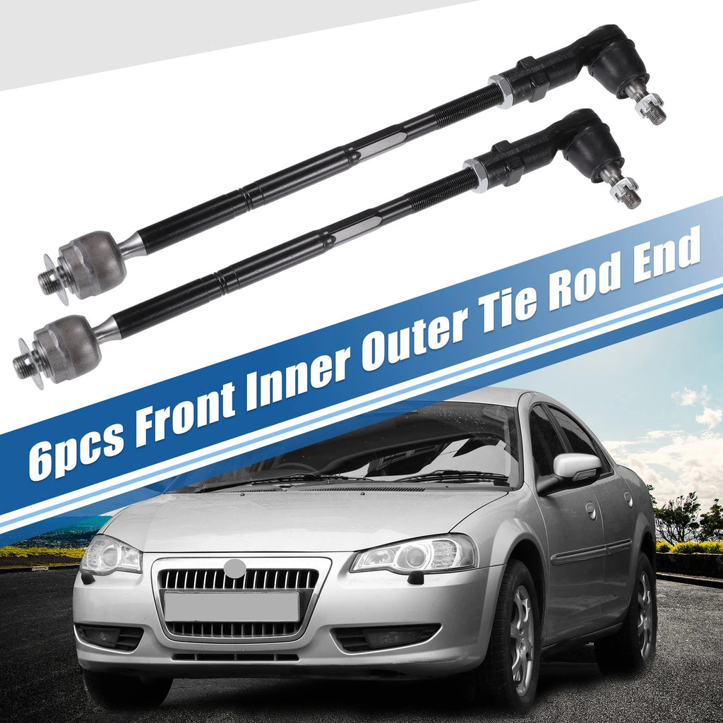 Tie Rod End Links Front Inner Outer Kit (4pcs) for Chrysler 200 (2011–2014)
