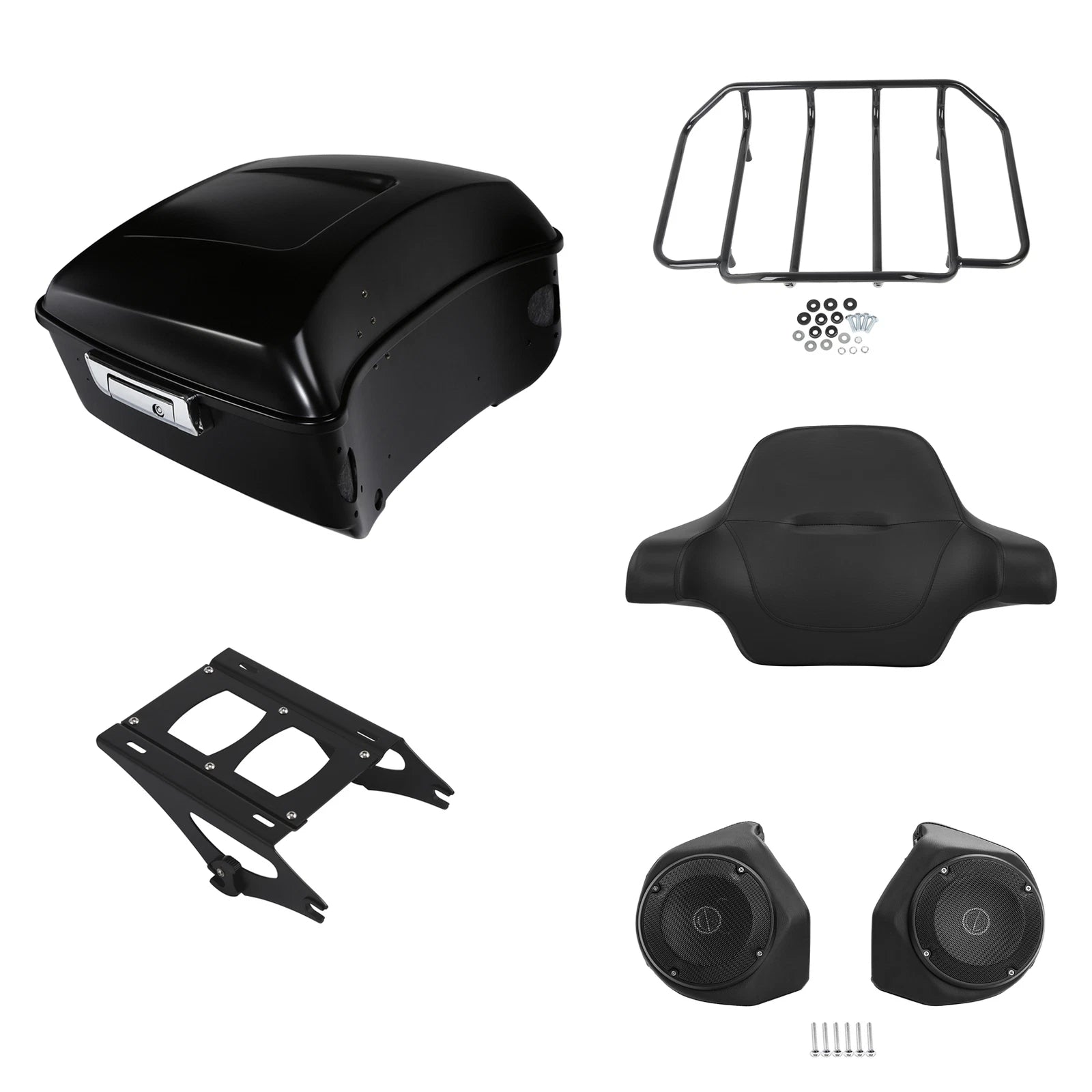 Trunk Backrest Mount Speakers for Harley Road Glide (2014–2026)