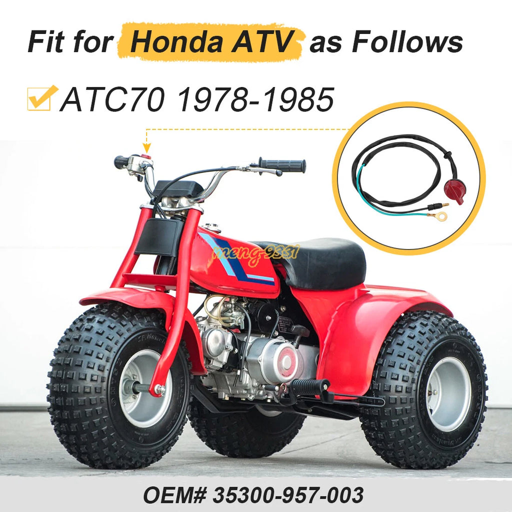 Kill Stop Switch Assembly for Honda ATC70 (1978–1985) 35300-957-003