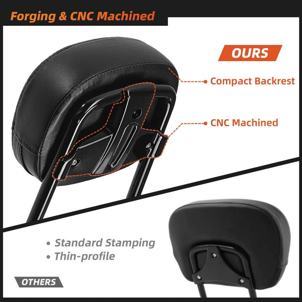 Detachable Sissy Bar Backrest Pad for Harley Road Glide (2009–2025)