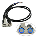 12V Blue LED Handlebar Switch for Motorcycle (Adjustable, Waterproof)