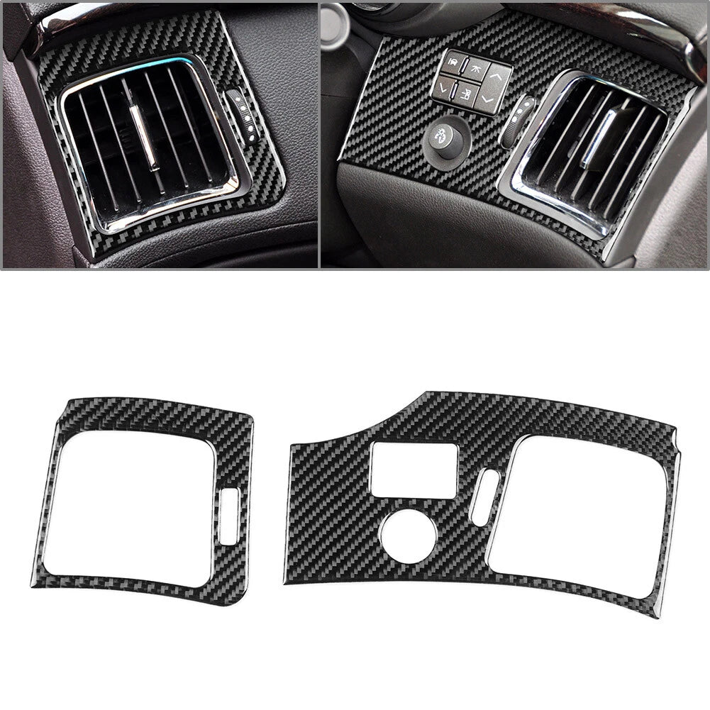 Carbon Fiber Interior Side Air Vent Cover Trim For Cadillac CTS 2008-2013