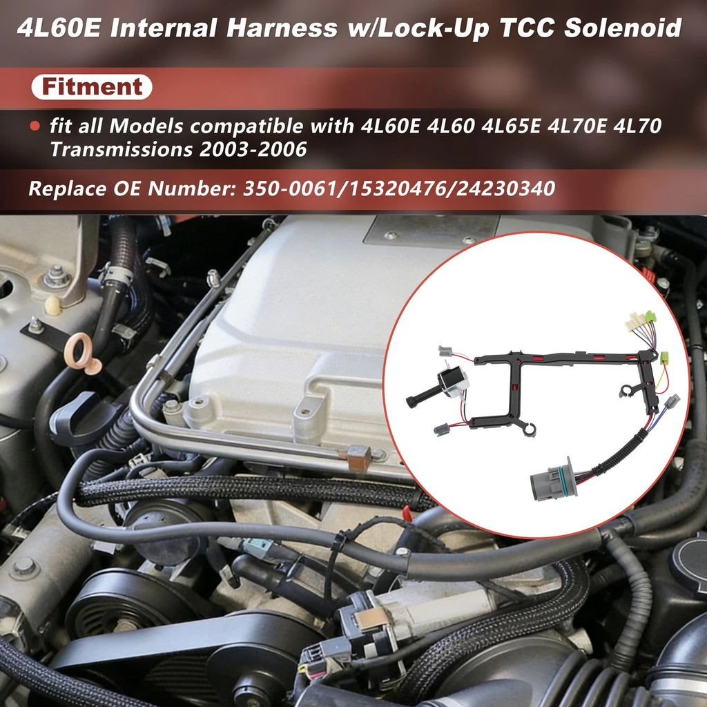 Transmission Internal Wire Harness w/TCC Solenoid for 4L60E 4L65E (2003–2006)
