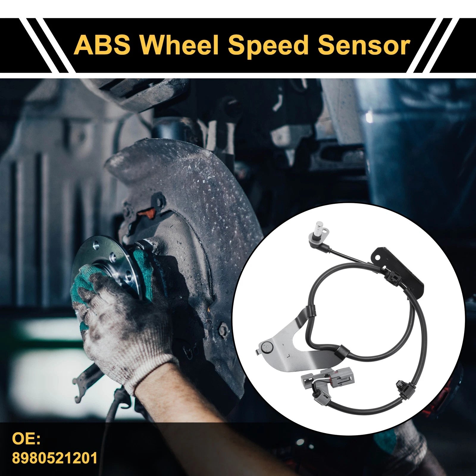 ABS Wheel Speed Sensor No. 8980521201 for Isuzu D-MAX (2012–2019) Front Left