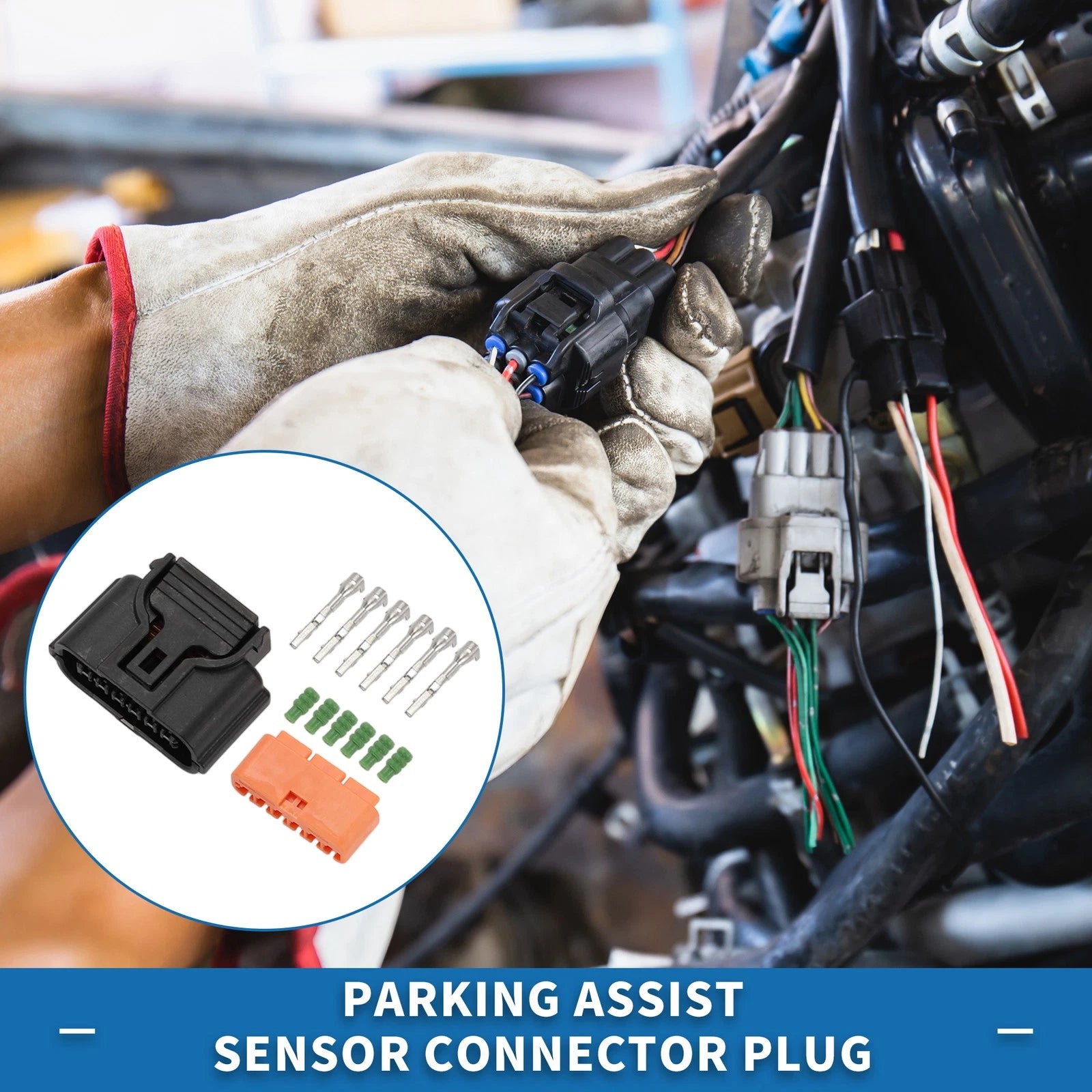Parking Assist Sensor Connector Plug 6 Pin Replacement for Renault (2008–2019)