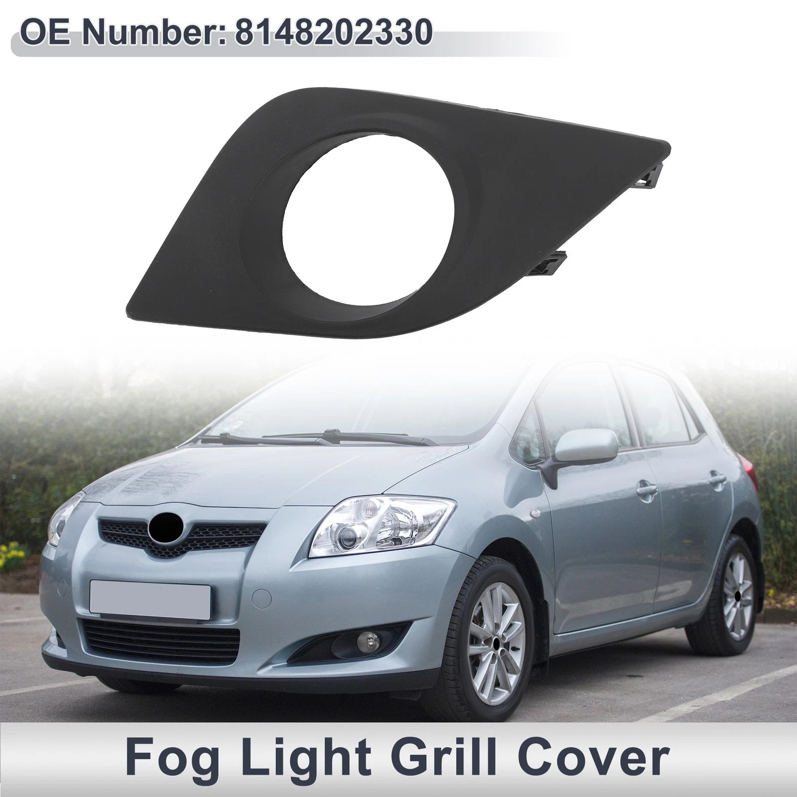 1 Pcs Front Left Fog Light Grill Replacement for Toyota Corolla (2014–2016)