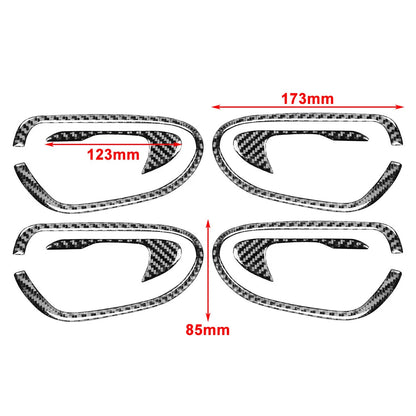 8Pcs Carbon Fiber Interior Door Handle Bowl Trim for Honda Civic (2006–2011)