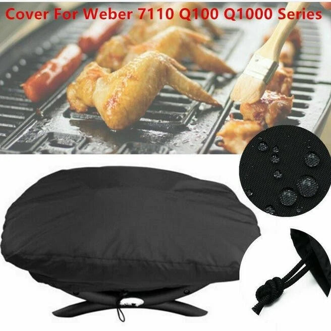 Waterproof Black Grill Cover for BBQ Cooking Patio Protector (No Part Numbers)