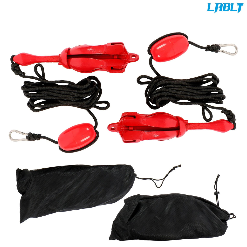 Folding Anchor Set 2-Pack for Grapnel Boat Marine Kayak (2.5KG)