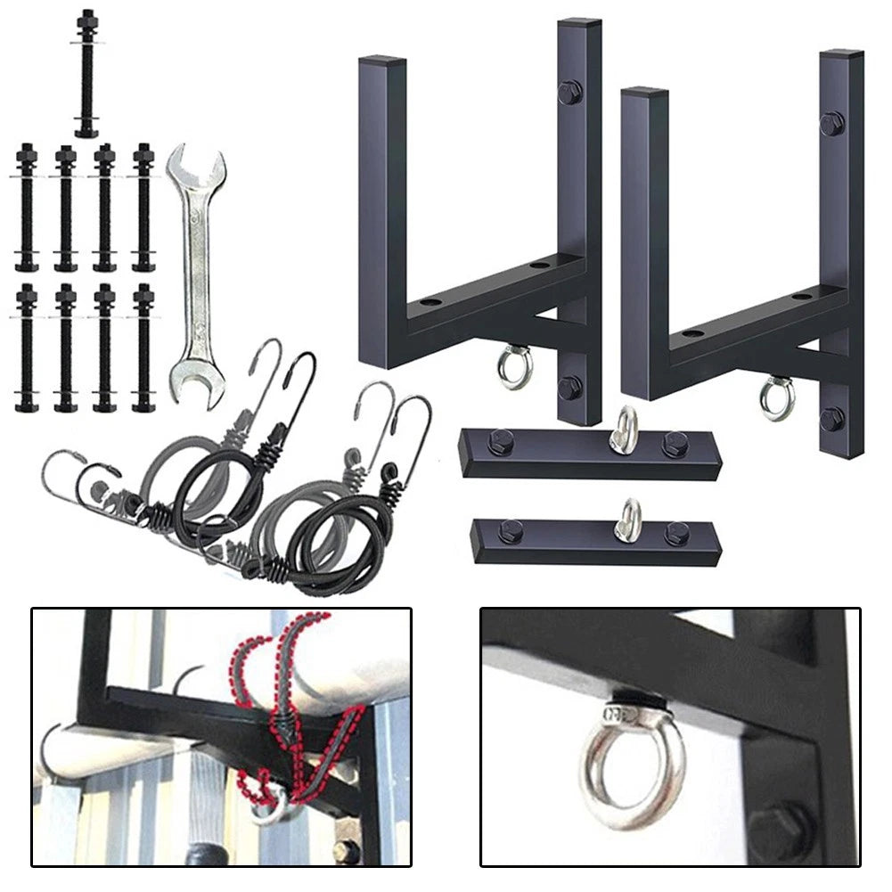 2 Rack Side Mount Ladder Rack for Trailers (300 lbs Capacity)