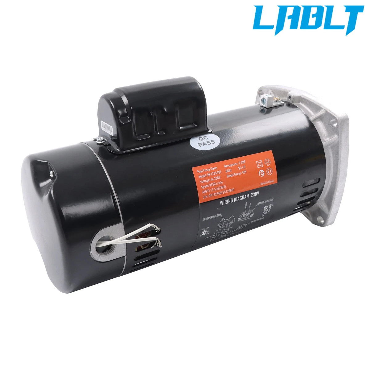 2.5HP 48Y Square Flange Pool Pump for Century USQ1252 (Repl)