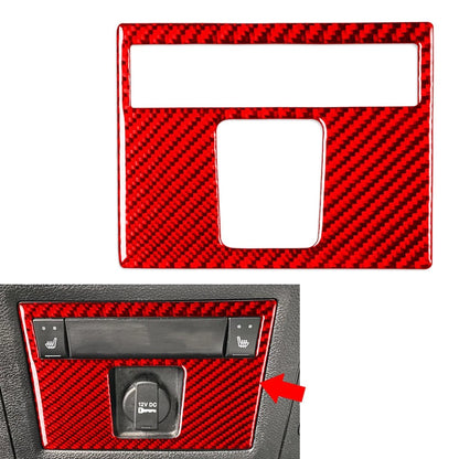 Rear Control Panel Molding Trim Carbon Fiber Red for Dodge Ram 1500 2500 3500 (2019–2023)