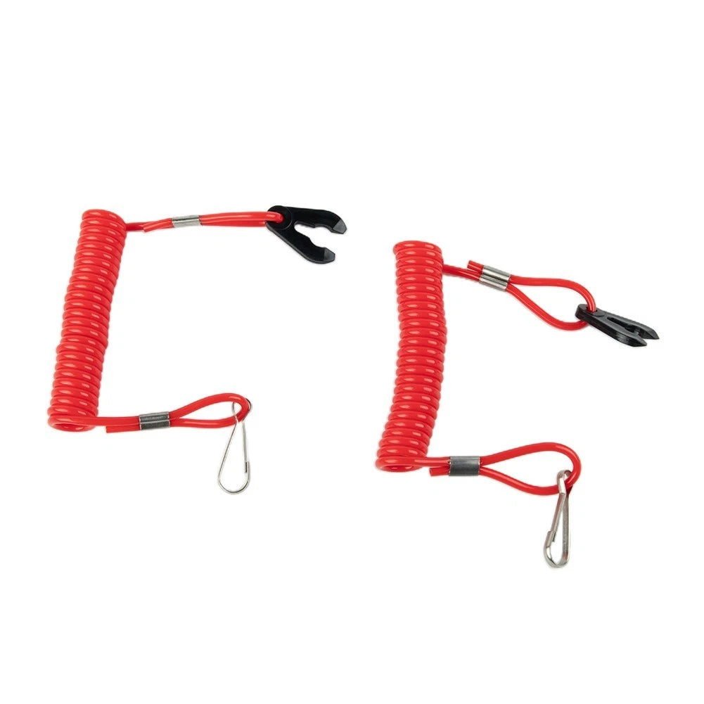 2X Outboard Engine Kill Switch Lanyard Clips for Boat
