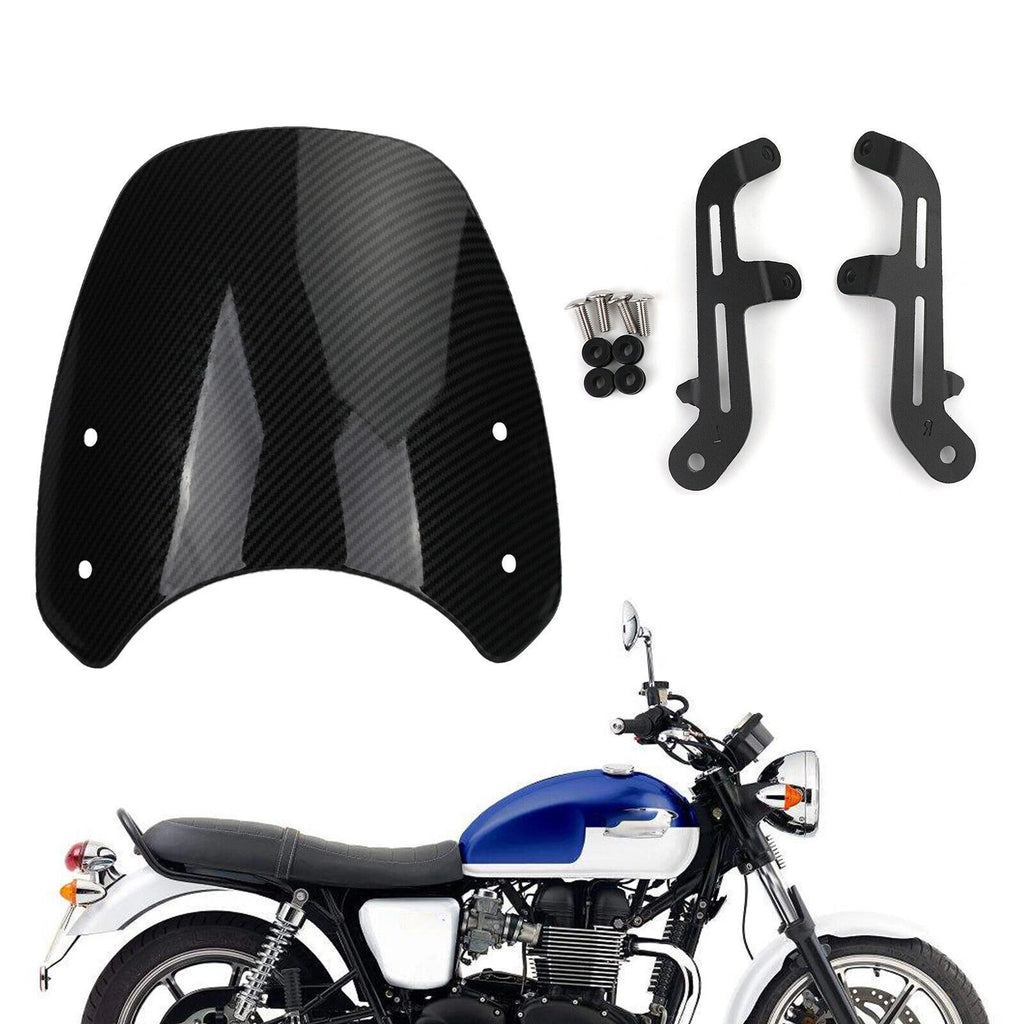 ABS Plastic Windshield for Bonneville T100 T120 Carb (2016–2023)