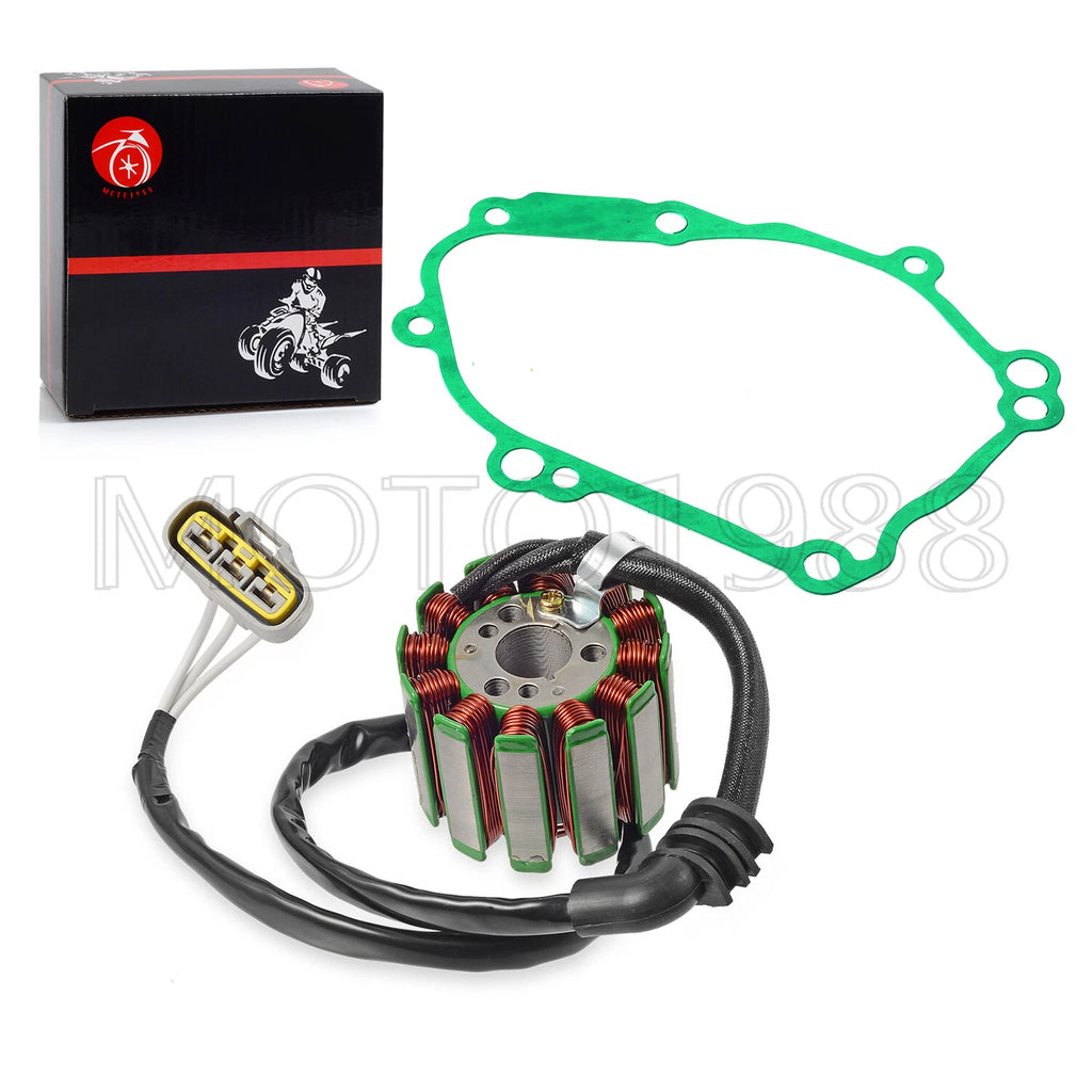 Magneto Stator & Gasket for Yamaha YZF-R1 FZ1 FZ8 FZS1 (2004–2016) 2D1-81410-10