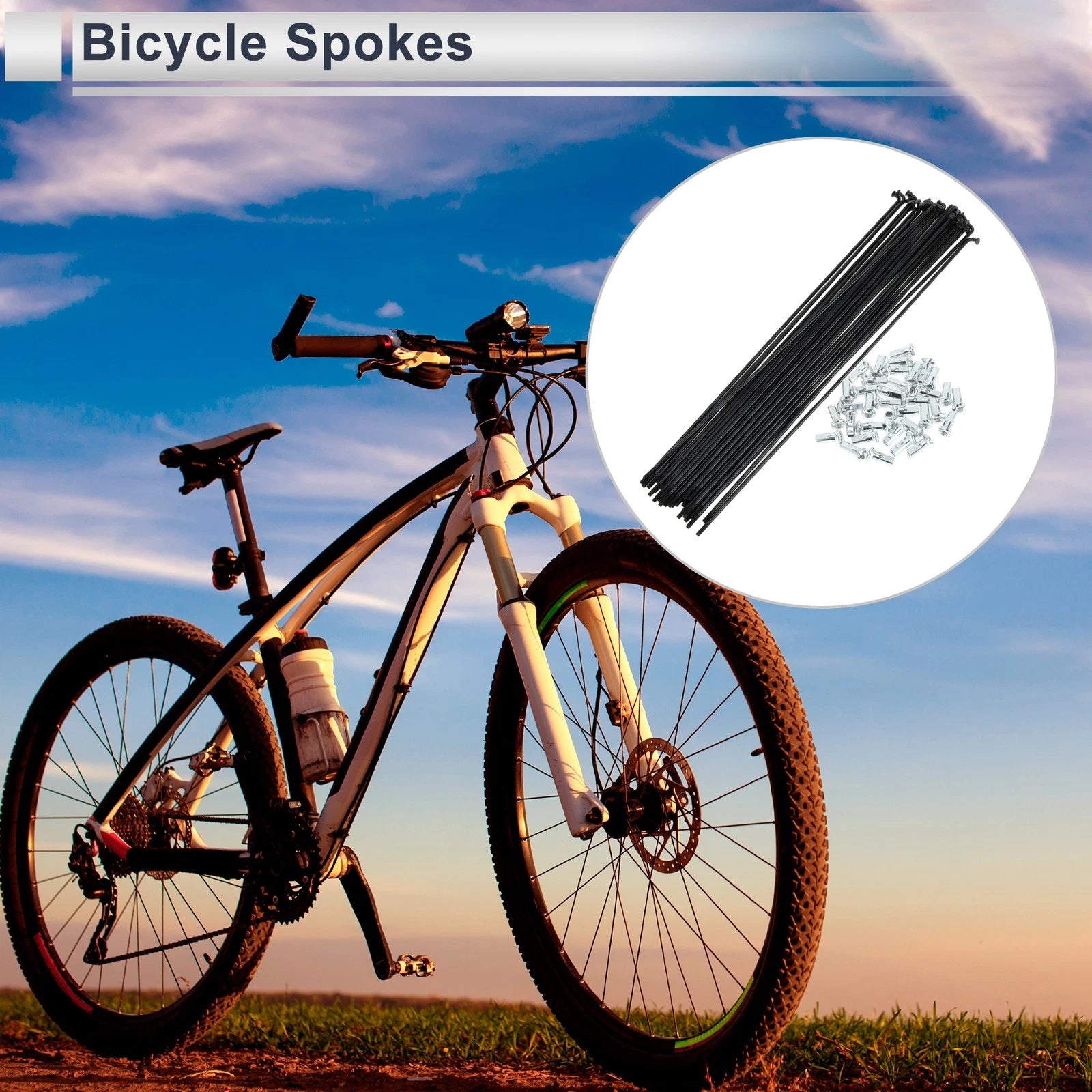 Spoke Nipple 12G Replacement 265mm Carbon Steel for Universal Bicycles
