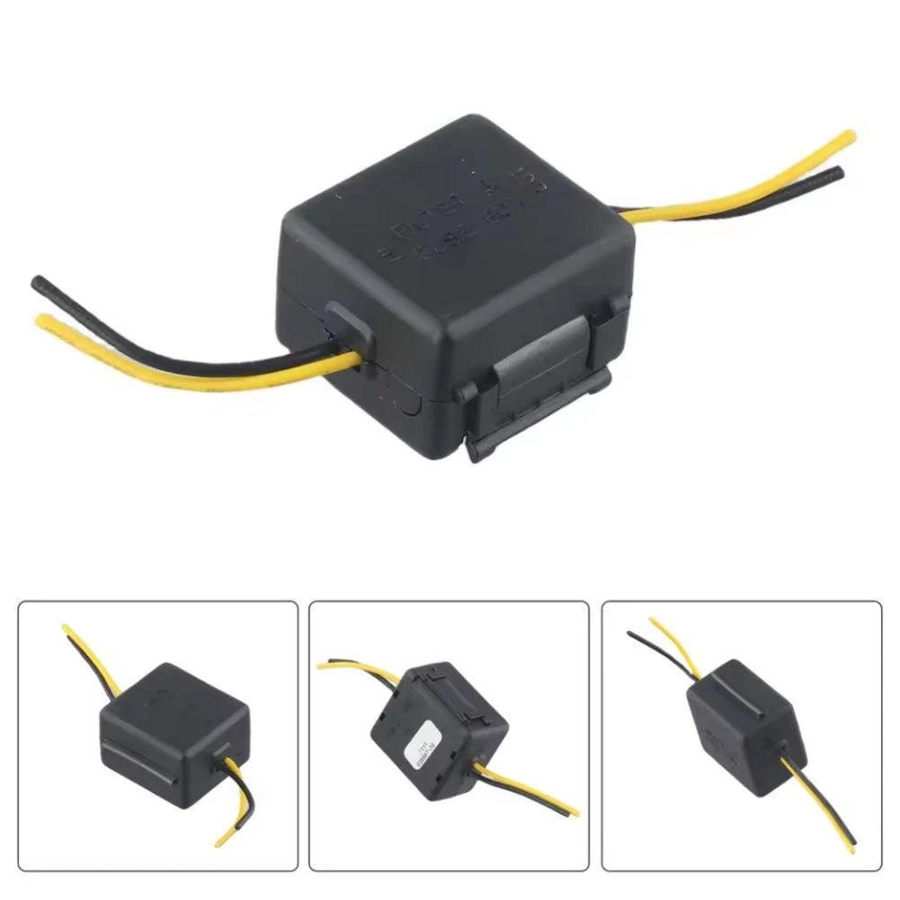 2Pcs 12V Power Filter for Car Stereos (Noise Reduction, Interference Proof)
