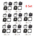 Set of 8 Carburetor Repair Kits for ZAMA RB-149, Jonsered CS2234, CS2238
