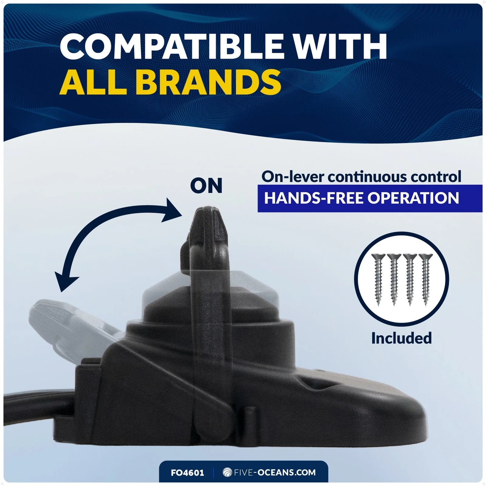 Trolling Motor Foot Switch for 12V-24V Systems (50A)