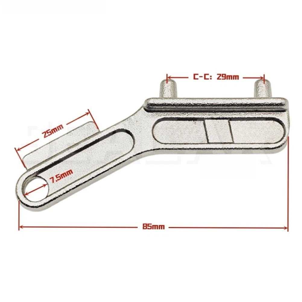 Stainless Steel Marine Wrench Tool - Silver Finish Spanner (Rust Resistant)