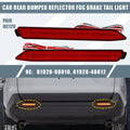 Rear Bumper Reflector LED Tail Light Pair for Toyota RAV4 (2019–2024)