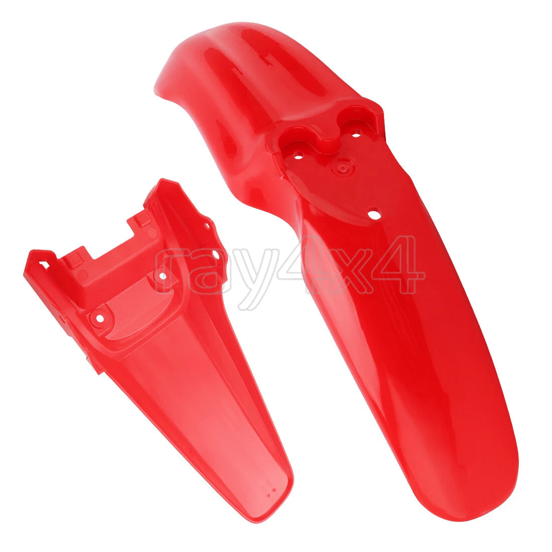 Front & Rear Back Fender Red for Honda CRF100F (2004–2008)