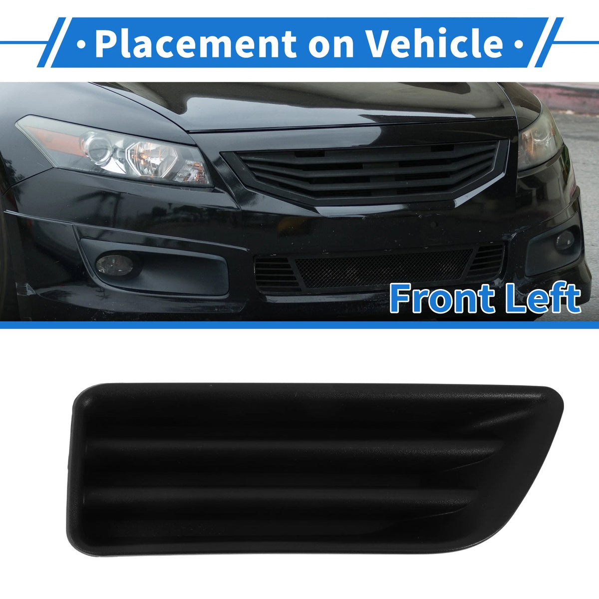 Front Left Fog Light Grille Replacement for Honda Accord (2006–2007)