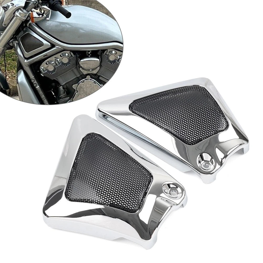Pair Airbox Frame Neck Side Intake Covers for Harley V-Rod (2002–2017)