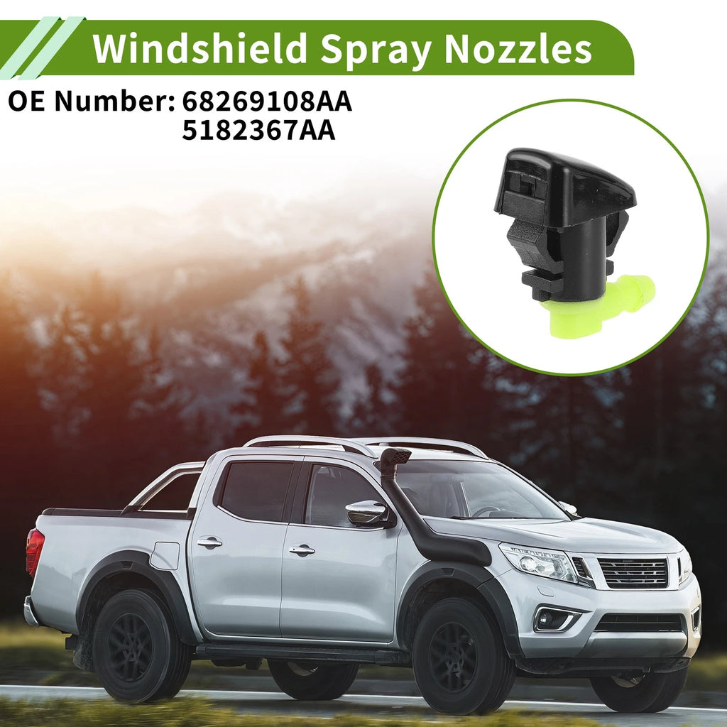Windshield Washer Nozzle with Hose Connector for Dodge (2015–2022)