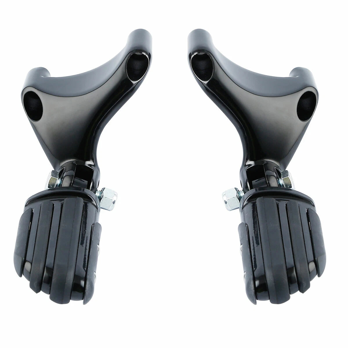 Black Passenger Foot Peg Mount for Harley Sportster Iron XL 883 1200 (2004–2013)