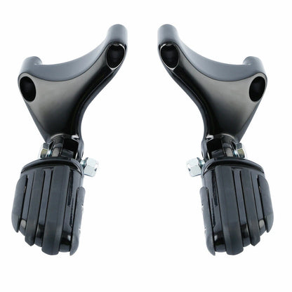 Black Passenger Foot Peg Mount for Harley Sportster Iron XL 883 1200 (2004–2013)