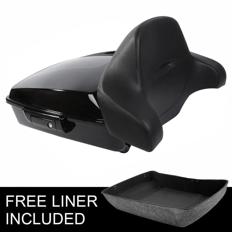 Chopped Trunk Backrest for Harley Touring (2009–2013) - Vivid Black