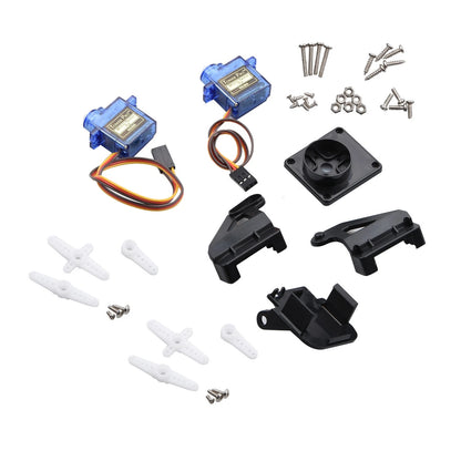 Servo gimbal frame with hardware for FPV quadcopter (No specific years/models)
