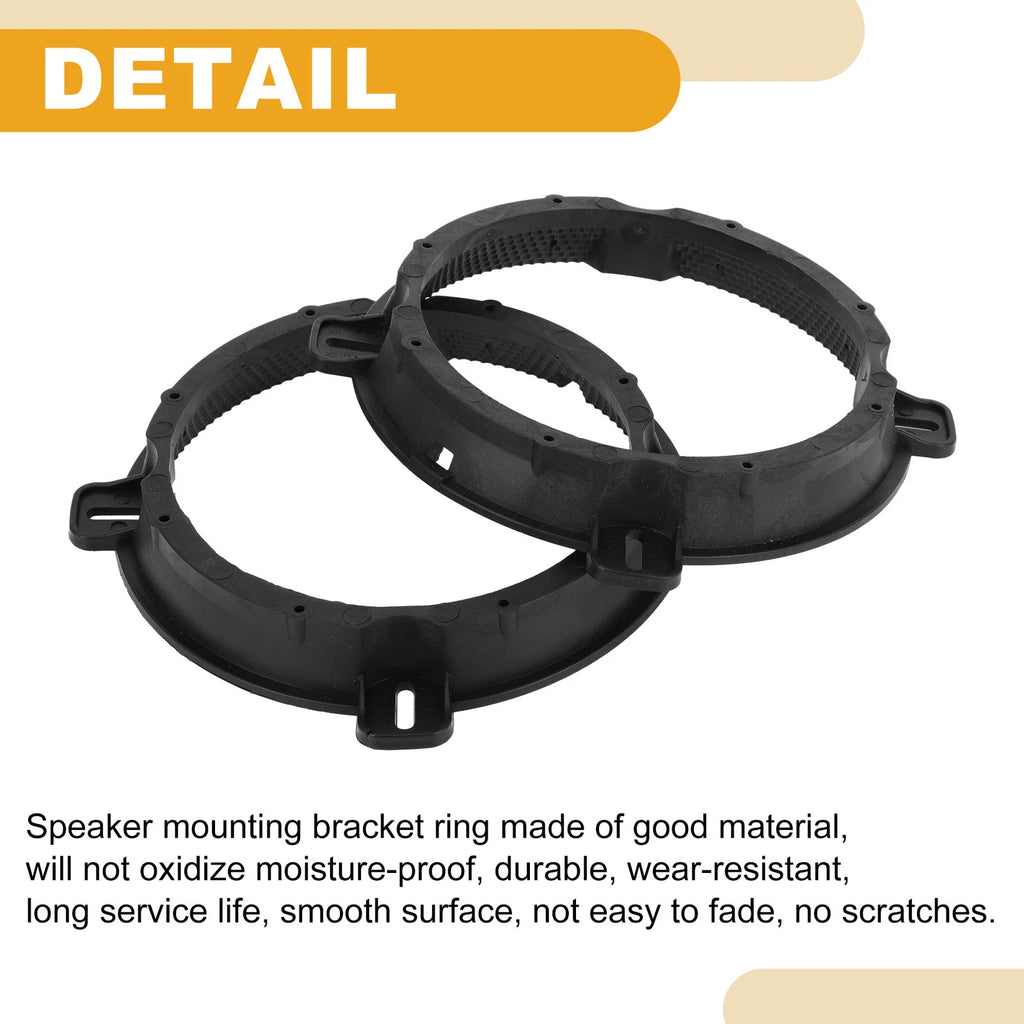 2X Speaker Subwoofer Mounting Spacer Bracket Ring for Hyundai 6.5" ABS