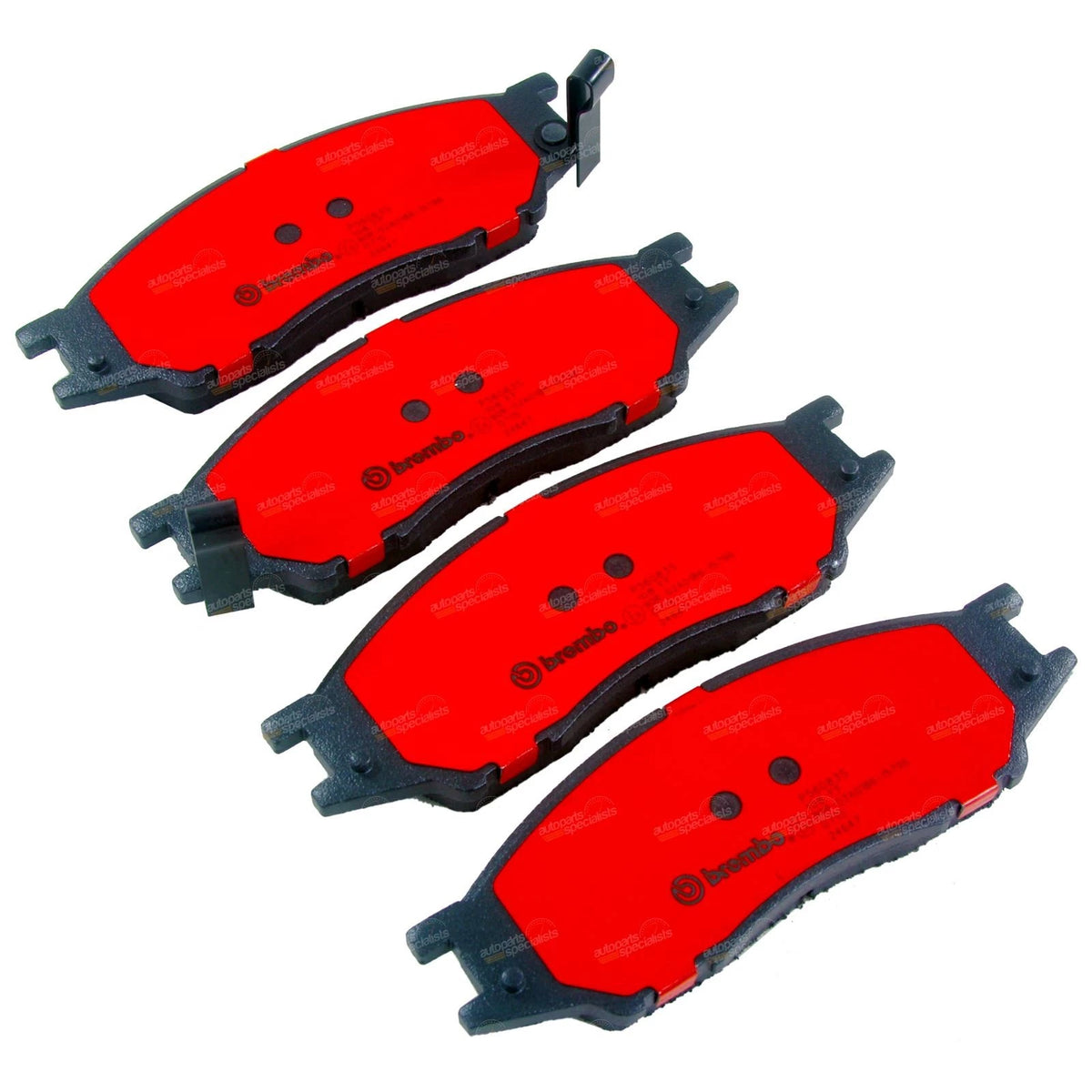 Set of 4 Brembo Front Disc Brake Pads for Nissan Pulsar N16 (2000–2005)
