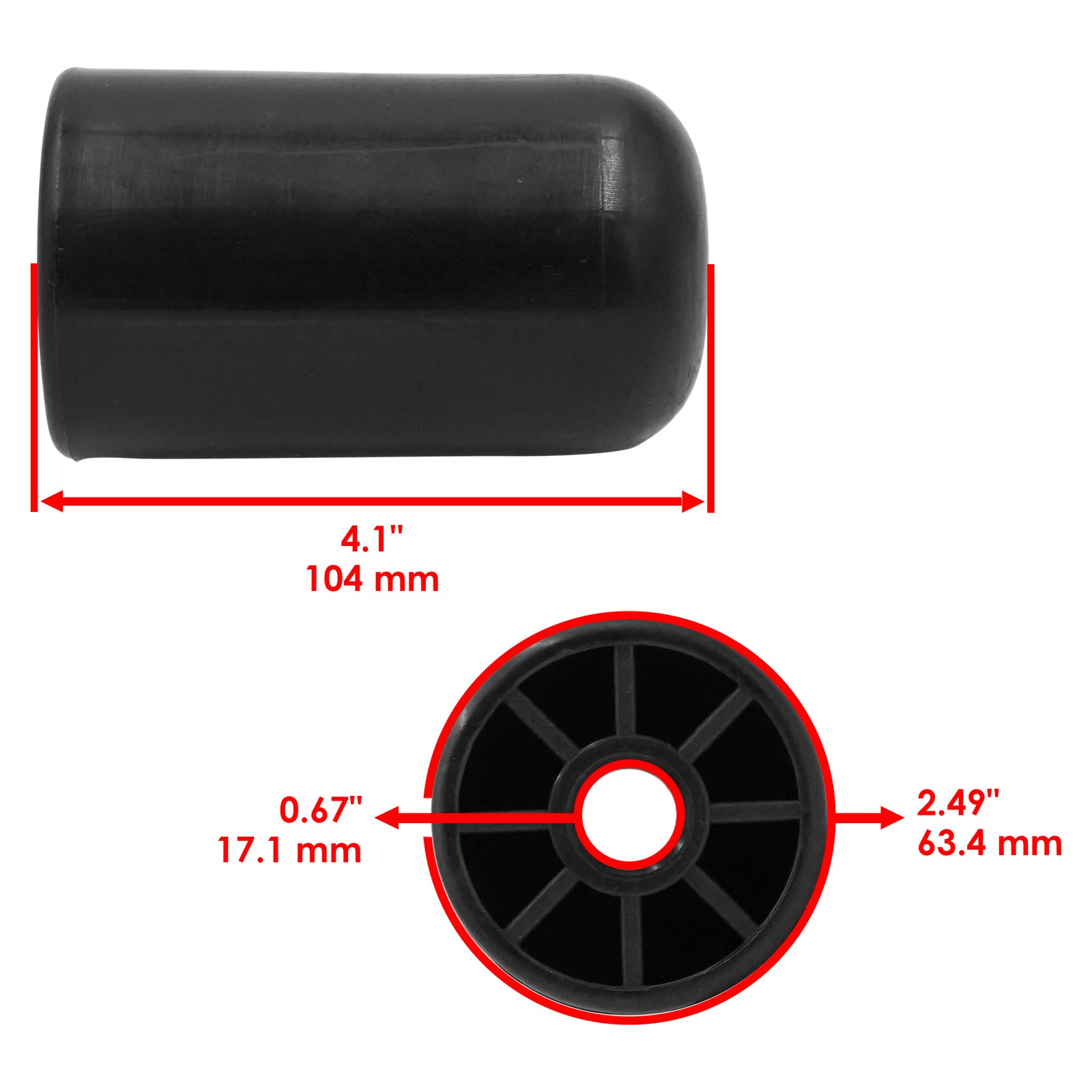 Qty 1 Rounded Roller Replacement for Snapper RD 18S40 RD 2040 (2005–2018)