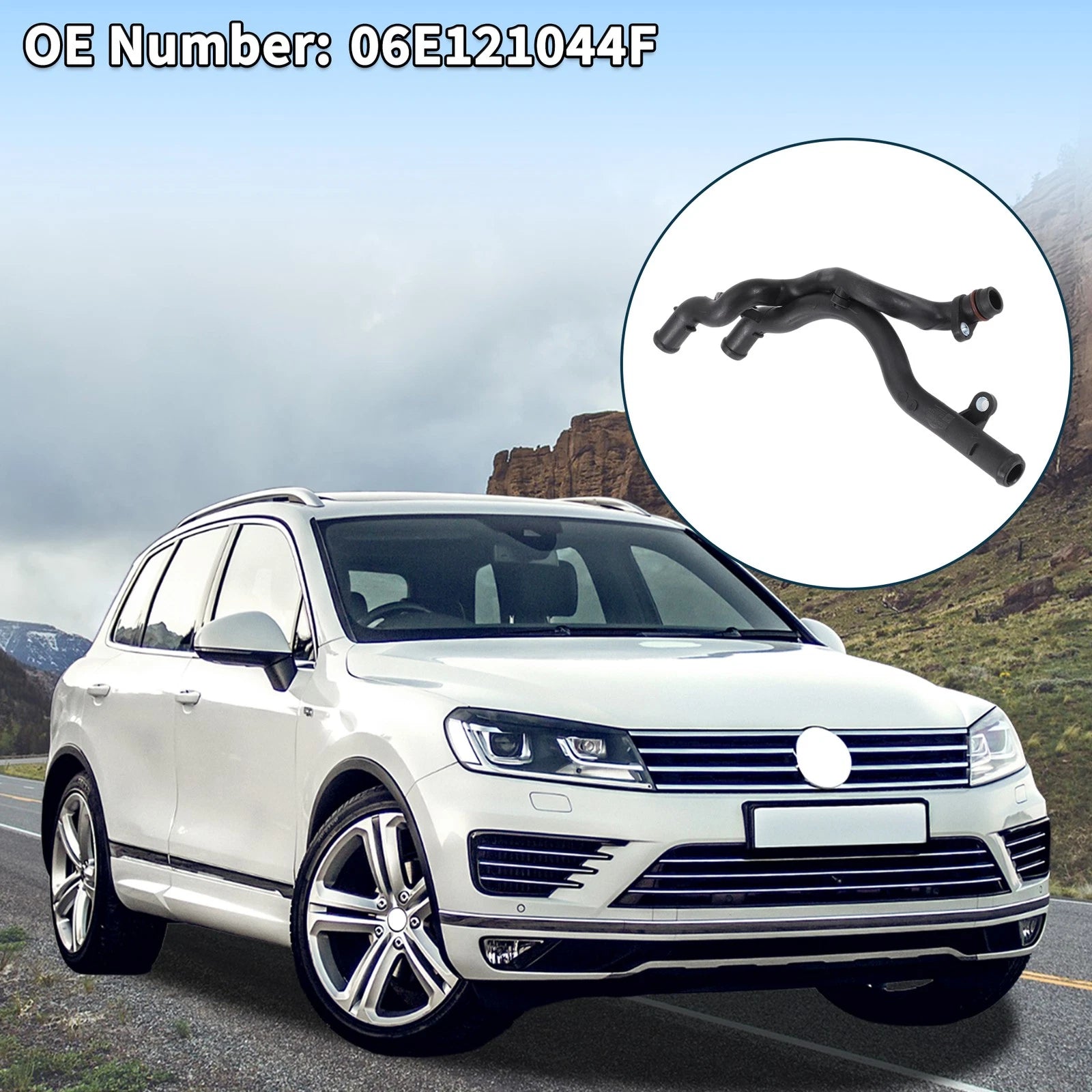 Radiator Hose Coolant Pipe Replacement for Volkswagen Touareg (2010–2014)