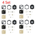 Set of 4 Carburetor Rebuild Kits for Stihl MS660 MS650 064 066 Walbro K15-WJ